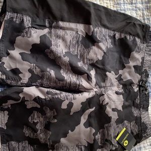 NWT Boy Xersion Black swim trunks M(10-12) husky